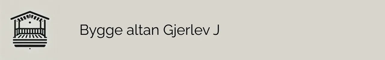 Bygge altan Gjerlev J